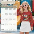 thumbnail image 3 of Xoenoiee Christmas Penguin Cookies Bulb Print Girls Crewneck Cropped Sweatshirt Kids Long Sleeve Oversized Fashion Pullover Tops Xmas Fall Clothes, 7-8 Years, 3 of 7