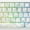 White Contours, variant on ATTACK SHARK X65PRO HE Rapid Trigger Wireless Gaming Keyboard, 0.01mm RT Accuracy 8000Hz Wired Keyboard with Magnetic Switch, Adjustable Actuation, Snap Tap, RGB Lighting for PC/Mac, White Contours