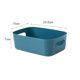 thumbnail image 5 of Caja de almacenamiento de escritorio, organizador de maquillaje, contenedor de almacenamiento, caja cúbica de escritorio para estante, sala de juegos, Azul oscuro, 5 of 9