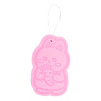 Unique Bargains 1 Pc Rabbit Bath Sponge Body Scrubber Pink