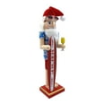 thumbnail image 1 of AMLESO 15inch Wood Beach Santa Figure Nutcracker Puppet Toy for House Warming Party A, 1 of 8