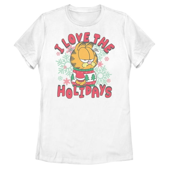 Womens Garfield Love The Holidays T Shirt