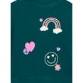thumbnail image 2 of Wonder Nation Girls Graphic Print Sweatshirt, Sizes 4-18 & Plus, 2 of 2