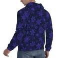 thumbnail image 3 of Hoodies for Men - purple flower Snowflake Long Sleeve Comfrt Men'S Fashion Hoodies & Sweatshirts, Sweatshirts for Men Hoodies Pullover Clothing Clothes with Pouch, 3 of 7