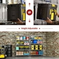 thumbnail image 6 of M MZG Metal Shelving Rack Garage Shelving Heavy Duty Storage Shelves 5 Tier Adjustable Metal Wire Rack for Kitchen Office College Dorm Garage Warehouse 45.3"W x 15.8"D x 70.4"H, Chrome, 6 of 7
