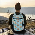 thumbnail image 6 of 36 Can Large Insulated Backpack Cooler, Leakproof Lunch Bag for Work, Picnics, Hiking, Biking & Outdoor Activities, Reusable Travel Tote with Multiple Pockets Little Mermaids and Seashells, 6 of 7