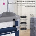 thumbnail image 3 of Cuna para Bebe, Cuna Colecho para Bebe Junto a La Cama con Cambiador de Pañales, Colchón, Barra de Juguetes, 3 of 8