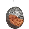 thumbnail image 3 of Modway Hide Outdoor Patio Swing Chair Without Stand in Gray Orange, 3 of 3