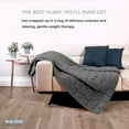 thumbnail image 7 of Hug Bud Heavy Weighted Blanket Thick Comforter Sensory Blanket, 48x72" 10-lbs Gray, 7 of 7