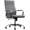 Grey, variant on YANGLI Ribbed Home Office Chair, Modern Leather Conference Room Chair, High Back Executive Computer Chair, Ergonomic Office Desk Chair, Adjustable Swivel Chair with Arms, Brown