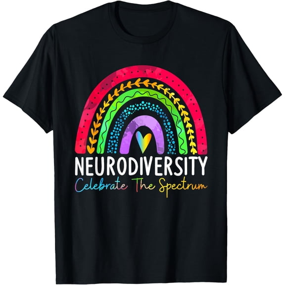 Neurodiversity Autism Spectrum Rainbow Men Women T-Shirt