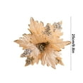 thumbnail image 4 of Cheapark Christmas Glitter Magnolia Stems - Flower Decor for Tree & Wreath, Festive Year-Round Ornament for Holiday Gifting, 4 of 6