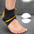 thumbnail image 3 of SIFANA Ankle Brace Support Compression Sleeve Plantar Fasciitis Pain Relief Foot Wrap （Black&Blue), 3 of 7