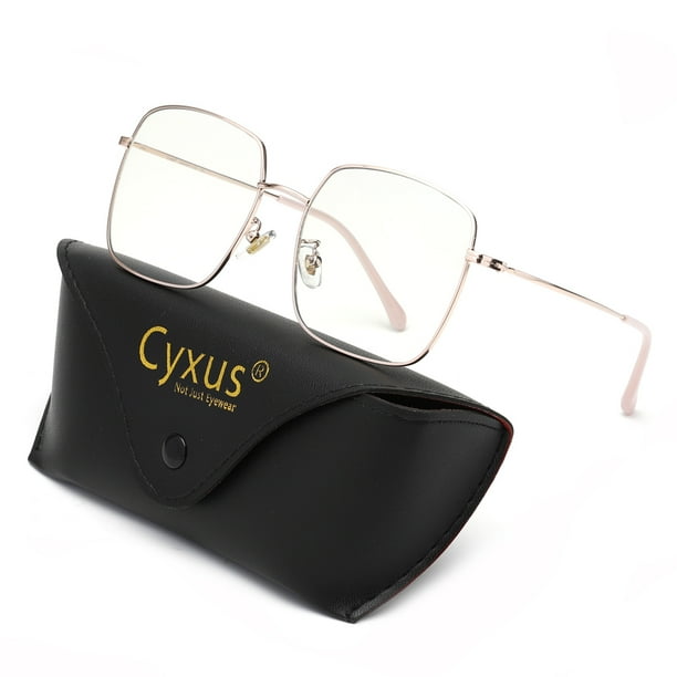 Cyxus Filtro de Luz Azul Gafas Lentes de Computadora para Hombres y Mujeres Anti Tensión de Ojos Bloquear Ultravioletas Lentes Claros 8080T66 Cyxus Style