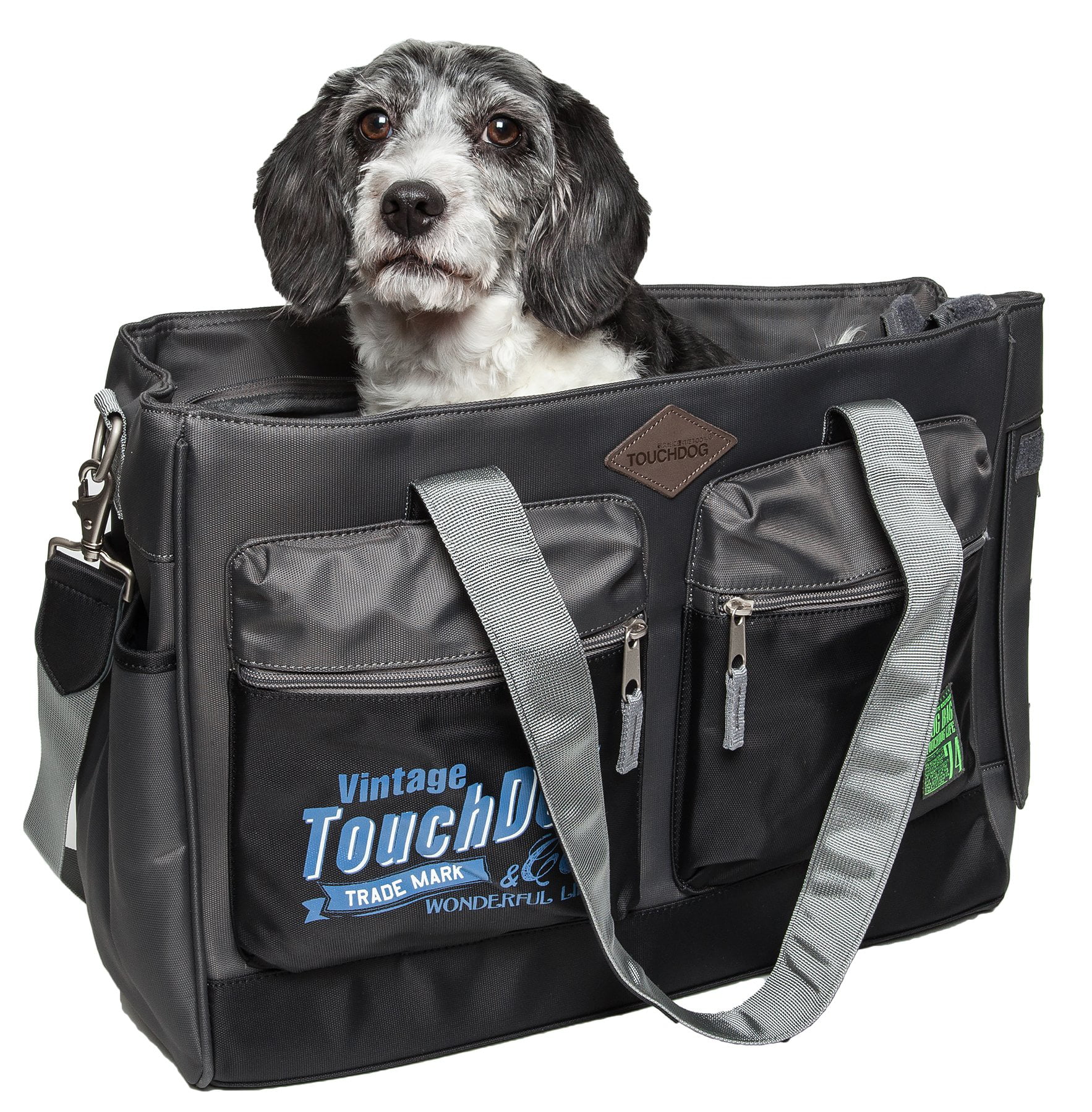 Touchdog Glide Airline Approved Water-Resistant Travel Pet Dog Carrier Bag