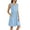 Blue, variant on Summer Casual Midi Dresses for Women 2025 Vacation- Womens Sleeveless Knee Length Sundress with Pockets Loose Fit, Limited Time WX0001