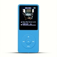 AGPtEK 2017 Latest Version 8GB 70 Hours Playback MP3 Lossless Sound Music Player Supports up to 64GB Color Blue