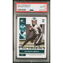 Graded 2021 Panini Chronicles DeVonta Smith #72 Rookie RC Football Card PSA 10 Gem Mint