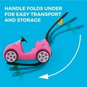 Step2 Whisper Ride II Pink Kids Push Car and Ride On Toy for Toddlers with Easy-Fold Handle
