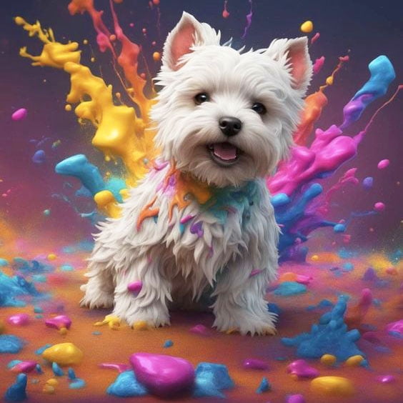 New Arrivals Diamond Painting Animal Full Diamond Mosaic Dog Handmade Gift Craft Kit Wall Decor,40*40cm, Unframed.,6348