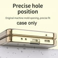 thumbnail image 5 of Clear Case for Samsung Galaxy Z Flip 3 with Hinge Protection Ultra Thin Shockproof Plating Case for Z Flip 3-Gold, 5 of 5