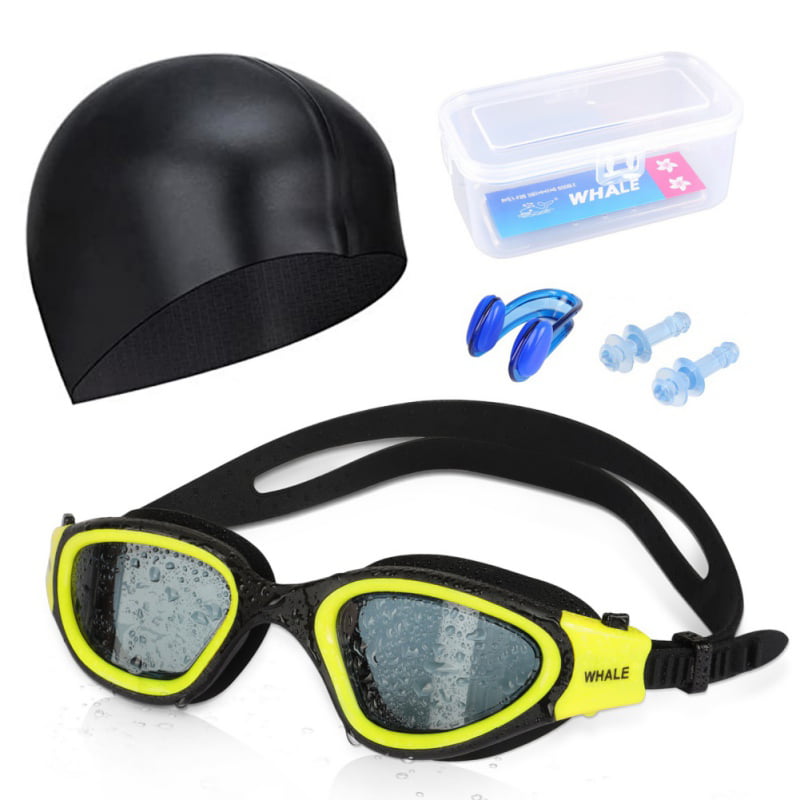 Anti Fog UV Protection Swim Goggles Clear Leaking Swim Goggles for Adults 
