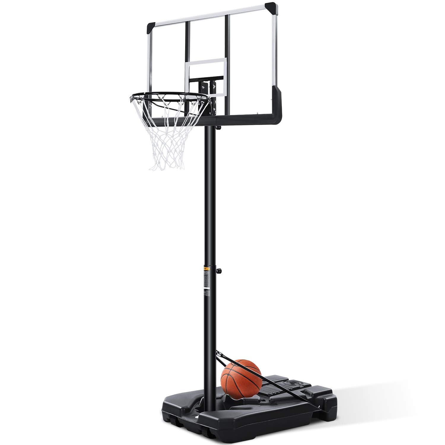 Maxkare 44inch Portable Basketball Hoop & Goal 7ft 6in10ft Height