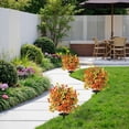 thumbnail image 2 of Clearance | Artificial Flowers with Detachable Garden Stake, Morning Glory Bush Yard Stakes Plastic Floral for Courtyard Garden Patio Outdoor Decoration, 2 of 5