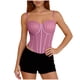 thumbnail image 1 of Tops de Verano de Mujer Casual sin Mangas Color Bloqueado Ombligo Expuesto Y Cintura Tops de Verano Sueltos, 1 of 8