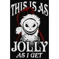 thumbnail image 2 of Junior's The Nightmare Before Christmas This Is As Jolly as I Get Cowl Neck Sweatshirt Black Large, 2 of 4