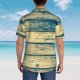 thumbnail image 4 of Balery Retro Wooden Camisas hawaianas de manga corta para hombre, camisas playeras de corte holgado, camisas de vacaciones con botones,Medium, 4 of 7