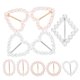 thumbnail image 1 of 10 Pcs Dress Corner Knot Alloy Buckles Practical Scarf Buckles (Mixed Style), 1 of 4