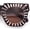 All Brown, variant on Womens Art Nouveau Deco Thick Plastic Horn Rectangle Sunglasses All Black