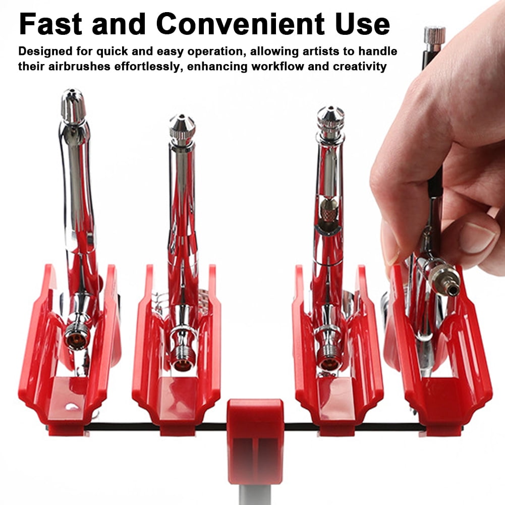 Airbrush Stand,Quick Pen 30mm Airbrush Stand 30mm Adjustable Rotation Adjustable Rotation Convenient Pen 30mm Adjustable Stand Quick Pen Rotation Convenient Use Huiop Hxber Wotao Multicolor