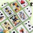 thumbnail image 4 of Cartas de juego Wkchxd, paquete de 2, 2 barajas tamaño póker con temática de gato, 4 of 8