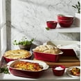 thumbnail image 2 of Henckels Ceramic 8-pc Mixed Bakeware & Serving Set - Cherry Red, 2 of 9