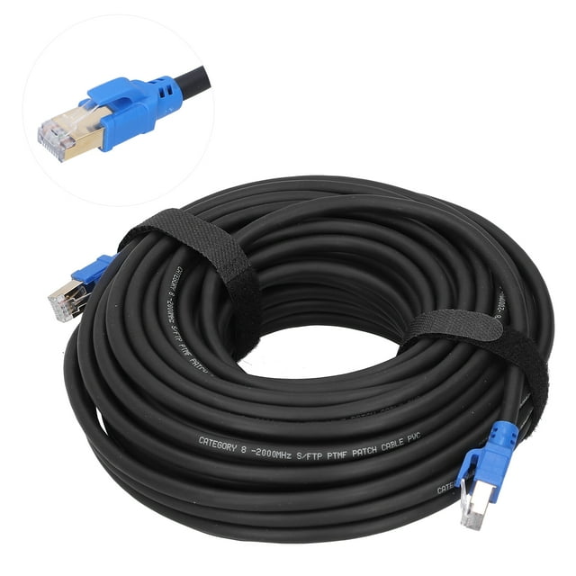 Réseaux 40Gbps 2000Mhz Câble Ethernet Cat8 Plaqué Or RJ45 Conducteur Fils LAN pour Hubs Routeurs Adaptateurs de Réseaux