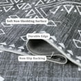 thumbnail image 3 of Haperlare Vintage Geometric Rugs for Living Room Washable Non Shedding Soft Area Rugs for Bathroom,9'x12',Grey Carpet, 3 of 7