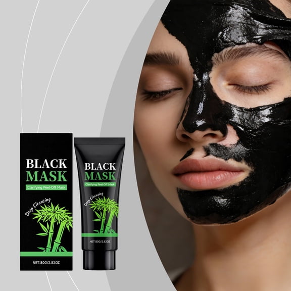 Charcoal Cleansing Mask for Face, Deep Cleansing & Oil Control, Gentle Formula for Sensitive Skin, Hydrating & Nourishing, 1 Application