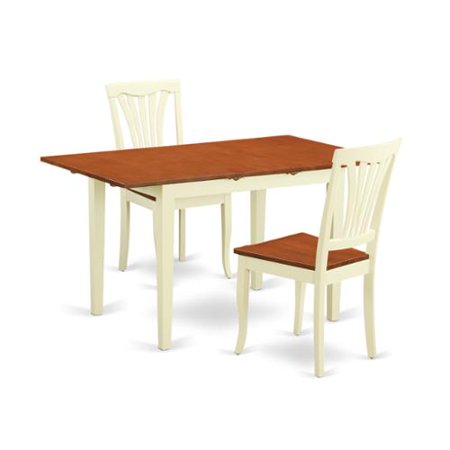 Furniture 3piece Dining Room Set with Dining Table and 2 Dining Furniture 3piece Dining Room Set with Dining Table and 2 Dining