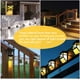 thumbnail image 2 of Aplique solar inalámbrico para exteriores, lámpara de pared retro impermeable para cercas, patios, puertas, escaleras, jardines y entradas (blanco cálido, paquete de 8), 2 of 5