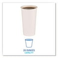 thumbnail image 4 of 20 oz. White Disposable Paper Cups, Hot Drinks, 12 Cups / Sleeve, 50 Sleeves / Carton, 4 of 4