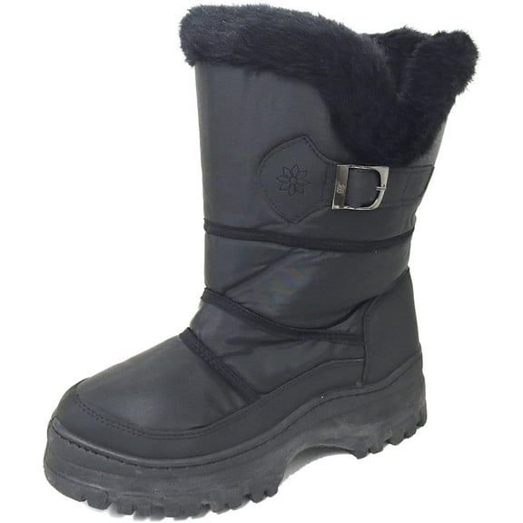 Women's Winter Snow Boots Warm Fur Lining Side Zipper Shoes