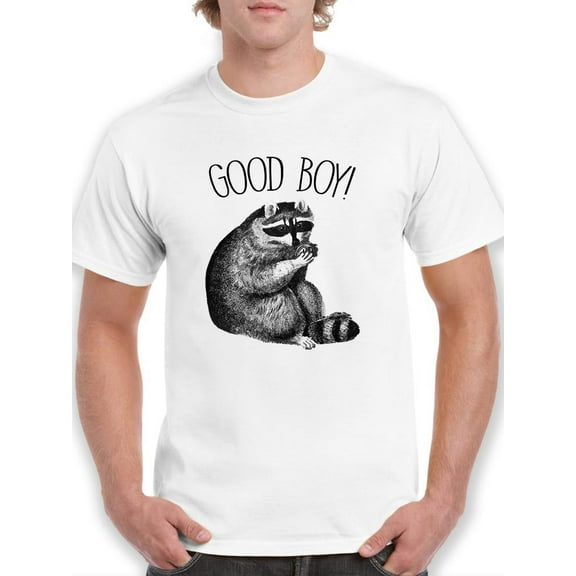 Good Boy! Raccoon T-Shirt Men -Smartprints Designs, Male XX-Large
