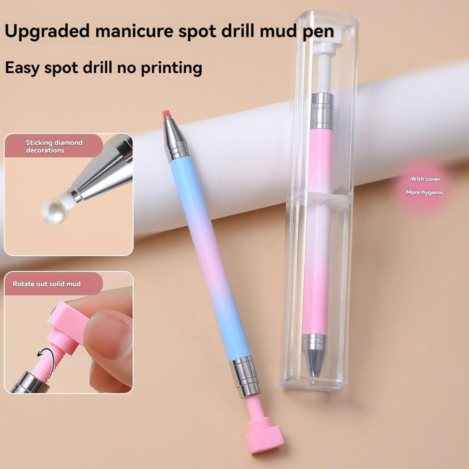 Automatic Refillable Wax Pen, 2026 New Diamond Art Pen Refillable Wax Pen,Diamond Art Pens Tools for Diamond Painting Art Nail DIY Craft
