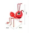 thumbnail image 2 of Large Red Hand-Painted 3D Iron Big-Eyed Ant Wall Sculpture - Rustic, 2 of 2