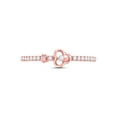 thumbnail image 2 of Diamond Princess 10kt Rose Gold Womens Round Diamond Spade Stackable Band Ring 1/6 Cttw, 2 of 4