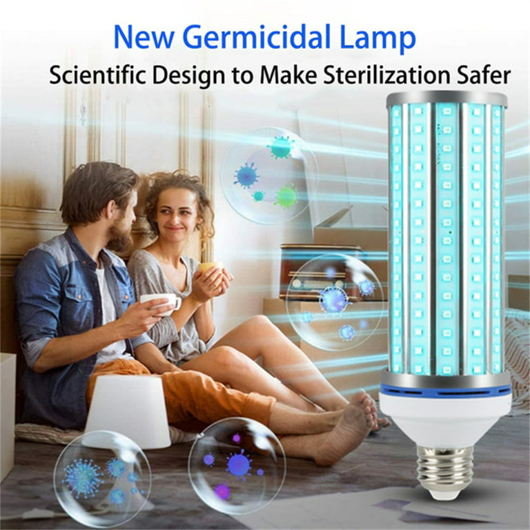 E27 Base Ozone UV Germicidal Lamp LED UVC Sterilization Light