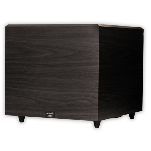 Acoustic Audio PSW-15 Subwoofer Alimenté par le Down (Noir)