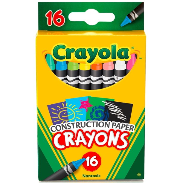 Crayola Construction Paper Crayons, 16 Count